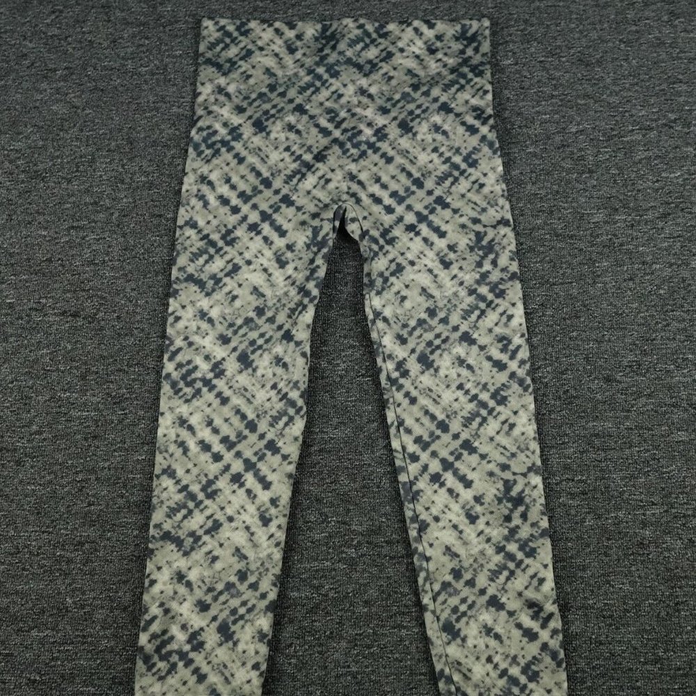 Spanx Leggings Womens Extra Large Gray Look At Me Now Tie Dye Cropped Casual